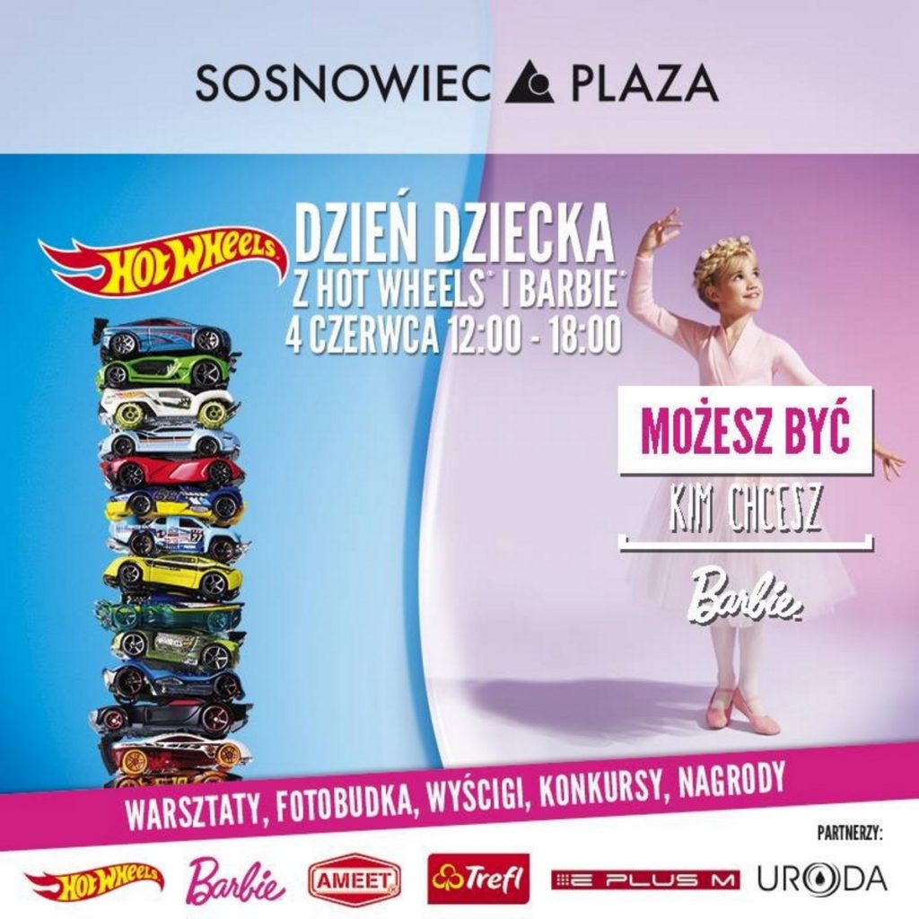 Plaza Sosnowiec Fotobudka Barbie Hot Wheels
